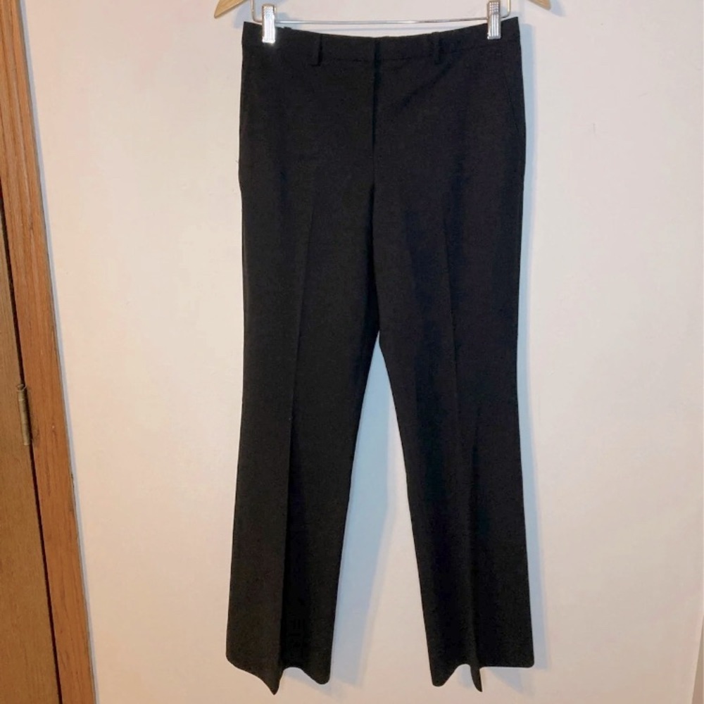 Womens Theory Demetria 4 wool pants, black, size 6